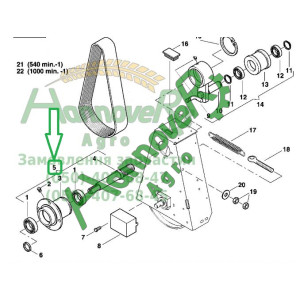 Вал АС820063, AC820063, KVERNELAND